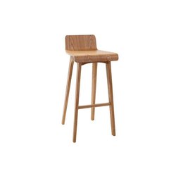 Chaise de bar scandinave H75 cm BALTIK MILIBOO image