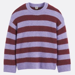Striped Crew Neck Jumper in Chunky Soft Knit LA REDOUTE COLLECTIONS image