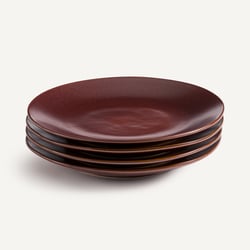 Set of 4 Kanso Glazed Stoneware Dinner Plates AM.PM image