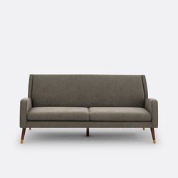 Sofá de terciopelo de 3 plazas, (Y) LA REDOUTE INTERIEURS image