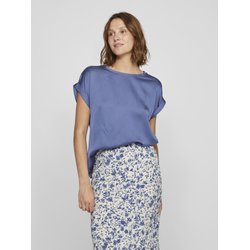 T-shirt satiné, col rond VILA image