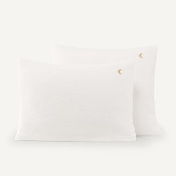 Cuddly Organic Cotton Muslin 200 Thread Count Pillowcase AM.PM image