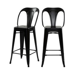 Lot de 2 chaises pour îlot central 67 cm en métal - INDUS RENDEZ-VOUS DÉCO image