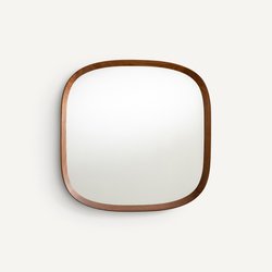 Miroir organique noyer massif, H60cm, Orion AM.PM image