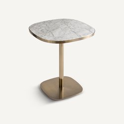 Lixfeld White Marble & Metal Bistro Table AM.PM image
