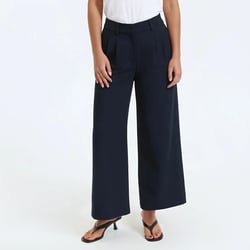 Verkorte wijde broek met naden LA REDOUTE COLLECTIONS image