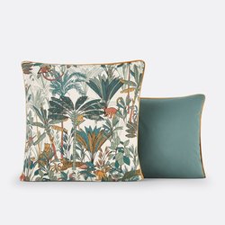 Saraya Jungle 100% Cotton Percale 200 Thread Count Pillowcase LA REDOUTE INTERIEURS image