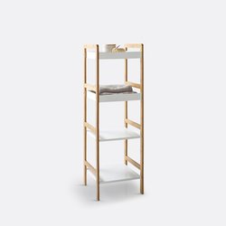 Этажерка для ванной из бамбука с 4 полками, Lindus SO'HOME image