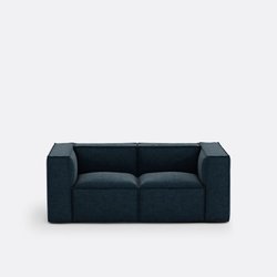 Sofá modulável, 2 lugares, em veludo texturizado, Seven LA REDOUTE INTERIEURS image