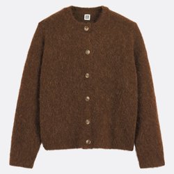 Cardigan en alpaga brossé mélangé, Signature JANY LA REDOUTE COLLECTIONS image