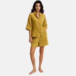 Pyjashort en gaze de coton, Signature MARGOT LA REDOUTE COLLECTIONS image