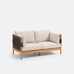 Gartensofa Odette, Teak und Schnur LA REDOUTE INTERIEURS image
