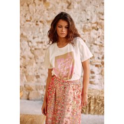 Joa floral maxi skirt pink print La Petite Etoile La Redoute