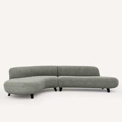 Divano angolare velluto stonewashed, Rosebury AM.PM image