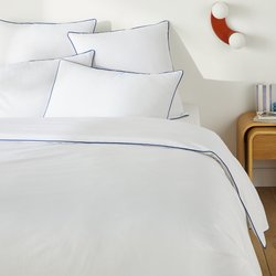 Macha Plain Cotton Duvet Cover LA REDOUTE INTERIEURS image