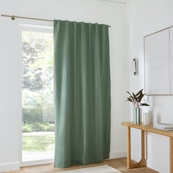 Lincot Linen/Cotton Concealed Tab Top Thermal Curtain LA REDOUTE INTERIEURS image