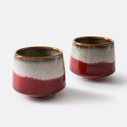 Lot de 2 tasses en grès émail réactif, Ilni LA REDOUTE INTERIEURS image
