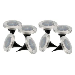 Lot de 8 Balise solaires rondes DECKY LUMISKY
