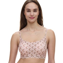 Soft Stretch Padded Bralette in Geometric Print CHANTELLE image