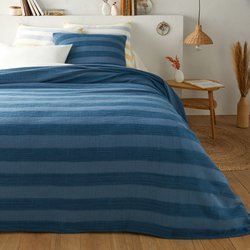 Aloes Striped Cotton Bedspread LA REDOUTE INTERIEURS image