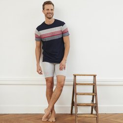 Striped Cotton Pyjamas with Short Sleeves DODO image
