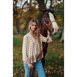 Blusa fluida e larga, estampada, BRUNE LA PETITE ETOILE image