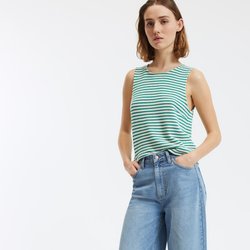 Полосатая майка, круглый вырез LA REDOUTE COLLECTIONS image