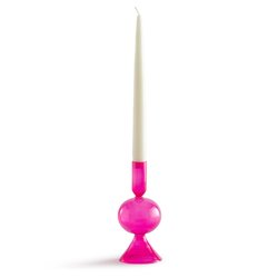 Pink October 17cm High Glass Candlestick LA REDOUTE INTERIEURS image