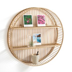 Estantería redonda de pared, de bambú Ø60 cm, Hadga LA REDOUTE INTERIEURS image