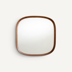Miroir organique noyer massif, H60cm, Orion AM.PM image