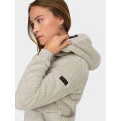 Chaqueta con cremallera y superficie de felpa, corte recto ONLY PLAY image