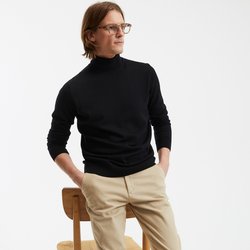Jersey con cuello alto de lana merino, fabricado en Europa LA REDOUTE COLLECTIONS image