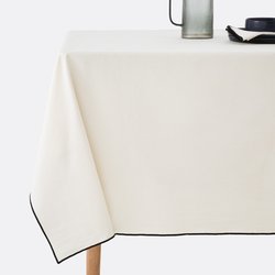 Toalha de mesa, em algodão lavado, Tampa LA REDOUTE INTERIEURS image
