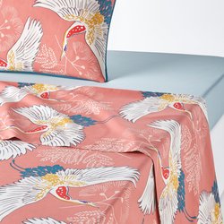 Drap plat en percale de coton, Grues LA REDOUTE INTERIEURS image
