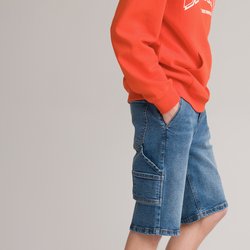Bermudas à carpinteiro com bolsos LA REDOUTE COLLECTIONS image