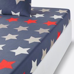 Простыня натяжная из хлопка Stars SO'HOME image