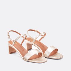 Sandalen van metallic leer, Signature CANDICE LA REDOUTE COLLECTIONS image