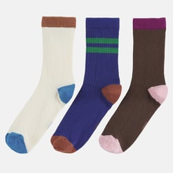Lot de 3 paires de mi-chaussettes LA REDOUTE COLLECTIONS image