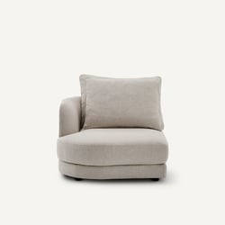 Demi-canapé gauche, arrondi, modulable en tweedé, TIBERIO AM.PM image