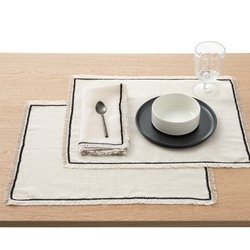 Lot de 2 sets de table métis lin/coton Menorca LA REDOUTE INTERIEURS image
