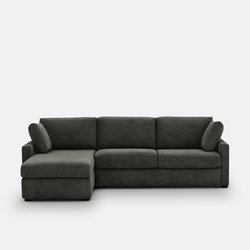 Sofá cama rinconero de tejido con textura, espuma, Timor LA REDOUTE INTERIEURS image