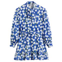 Платье с воротником с галстуком-бантом, длинные рукава, принт ROSEANNA x LA REDOUTE image