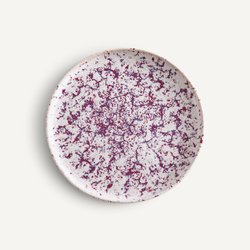 Confezione da 4 piatti da dessert gres smaltato, Hortensia AM.PM image