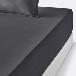 Scenario 35cm High 100% Cotton Percale 200 Thread Count Fitted Sheet LA REDOUTE INTERIEURS image