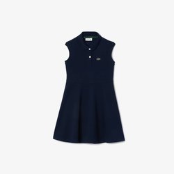 Robe polo sans manche en Piqué stretch LACOSTE image