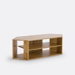 Edgar Solid Oak Corner TV Cabinet LA REDOUTE INTERIEURS image