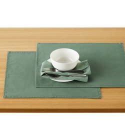 2er-Pack beschichtete Tischsets Scénario, weiche Baumwolle LA REDOUTE INTERIEURS image