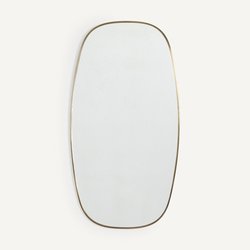 Miroir cadre laiton vieilli H100cm, Caligone AM.PM image
