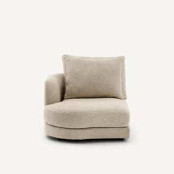 Demi-canapé gauche, arrondi, modulable en coton mélangé, TIBERIO AM.PM image
