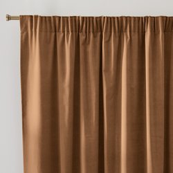 Rideau en velours, à galon fronceur et wave, VELVET LA REDOUTE INTERIEURS image